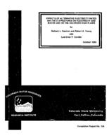 Effects of alternative electricity rates and rate structures on electricity and water use on the Colorado High Plains