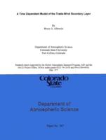 A time-dependent model of the trade-wind boundary layer