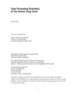 Case processing evaluation of the Denver Drug Court