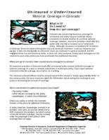 Un-insured or under-insured motorist coverage in Colorado