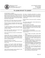 To lease or not to lease?