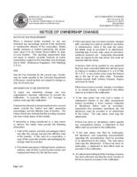Notice of ownership change