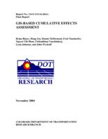 GIS-based cumulative effects assessment