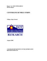 Centerline rumble strips