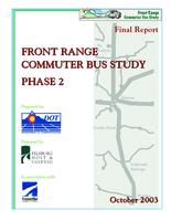 Front Range commuter bus study : phase 2 : final report