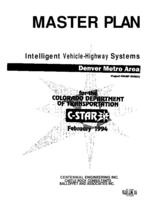 IVHS study for the Denver Metro area. Master plan
