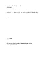 Density profiling of asphalt pavements