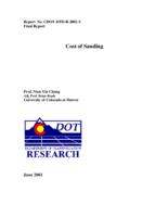 Cost of sanding