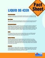 Liquid de-icer fact sheet