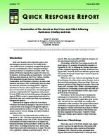Examination of the American Red Cross and FEMA following Hurricanes Charley and Ivan