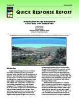 Analyzing tribal drought management : a case study of the Hualapai tribe