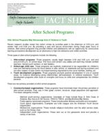 After school programs