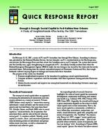 Enough is enough : social capital in post-Katrina New Orleans : a study of neighborhoods affected by the 2007 tornadoes