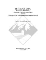 El Malpais area : national monument, national conservation area and the West Malpais and Cebolla Wilderness areas