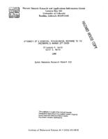 Aftermath of a disaster : psychological response to the Indianapolis Ramada jet crash