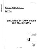 Inventory of snow cover and sea ice data