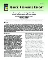 Emergency responses for high plains cattle affected by the December 28-31, 2006, blizzard