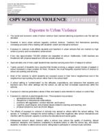 Exposure to urban violence