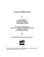 Colorado wildfires, 2002