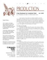 Crop residues for livestock feed