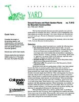 Ground covers and rock garden plants for mountain communities