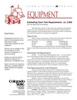 Estimating farming fuel requirements