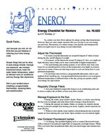 Energy checklist for renters