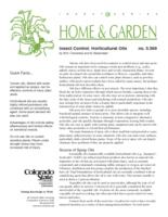 Insect control : horticultural oils