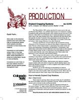 Dryland cropping systems