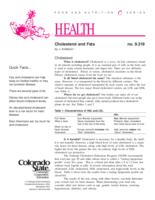 Cholesterol and fats