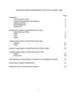 Sorghum hybrid performance tests in Colorado, 1998