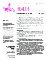 Cancer's effect on the diet