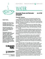 Graywater reuse and rainwater harvesting