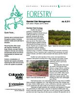Gambel oak management