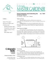 Frost protection and extending the growing season