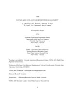 1998 sustainable dryland agroecosystem management