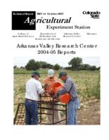 Arkansas Valley Research Center 2004-05 reports