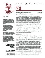 Fertilizing mountain meadows