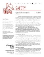 Hydraulic systems safety