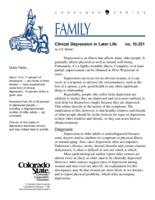 Clinical depression in later life