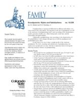 Grandparents, styles and satisfactions