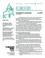 Fire-resistant landscaping