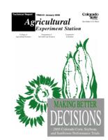 2005 Colorado corn, soybean, and sunflower variety performance trials