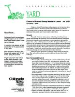 Control of annual grassy weeds in lawns