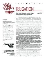 Crop water use and growth stages
