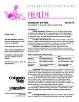 Cholesterol and fats