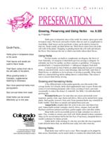 Growing, preserving and using herbs