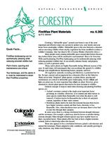 Firewise plant materials