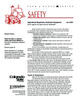 Agricultural respiratory protective equipment
