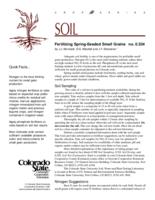 Fertilizing spring-seeded small grains